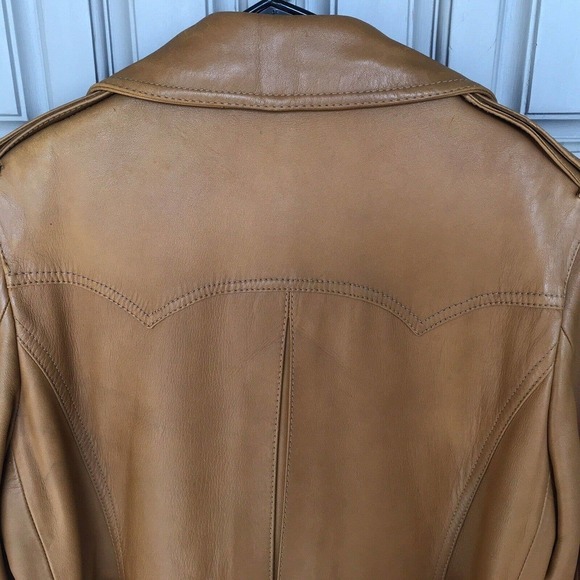 Stanley BlackerSzXL Designed Leather Coat Belt Made In Spain Double Breasted - Picture 12 of 14